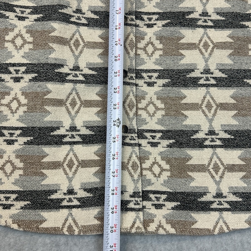 CE Schmidt Workwear Shirt Men Sz XL Wool Blend Aztec Print Button Up Southwest - Picture 4 of 6